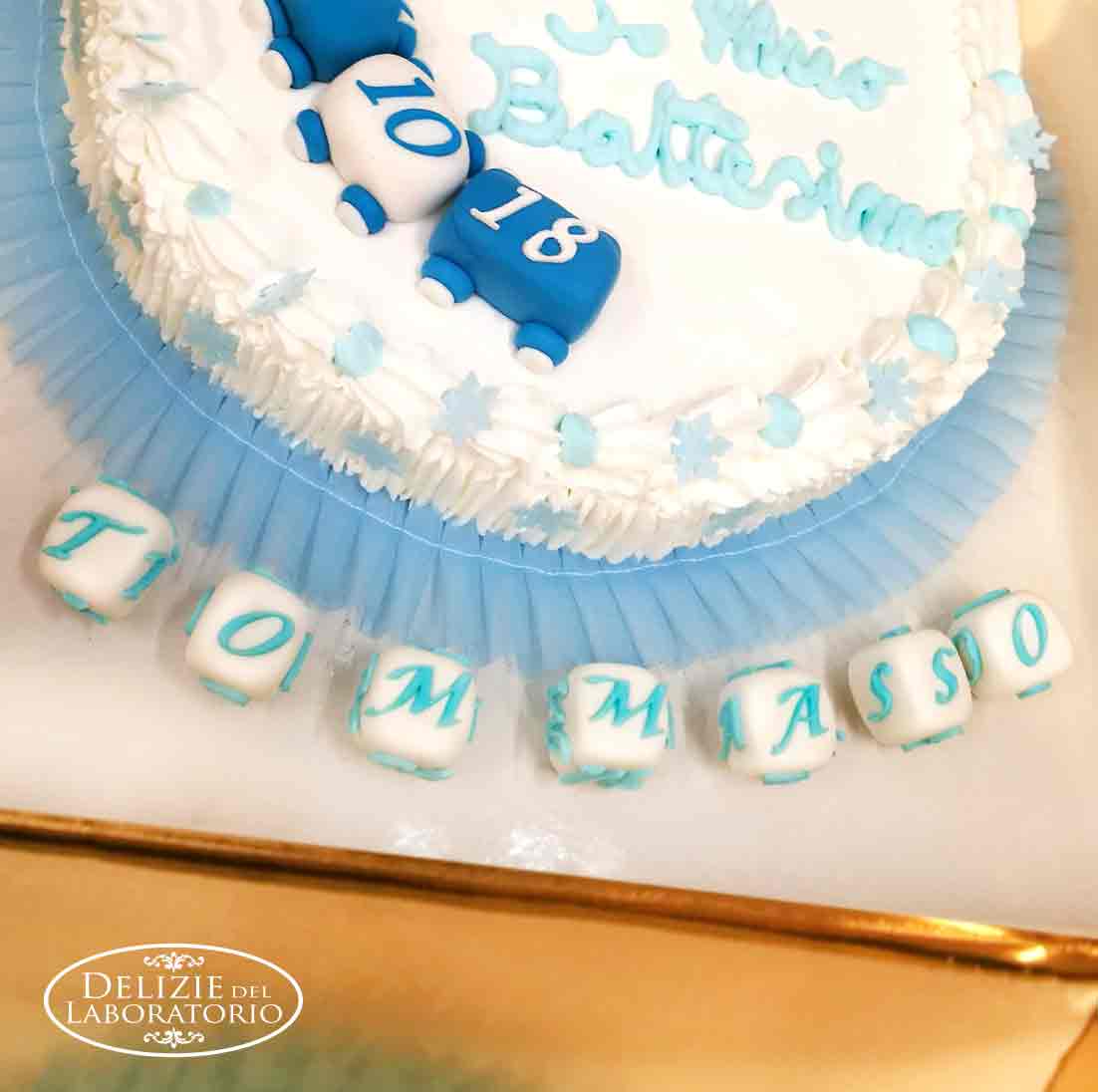 Torta artigianale in cake design per un battesimo a Milano 02