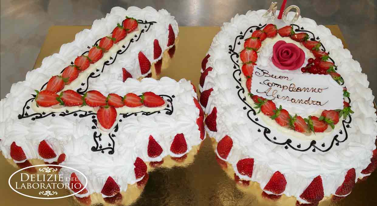 Torta di compleanno per i 40 anni di Alessandra a Milano