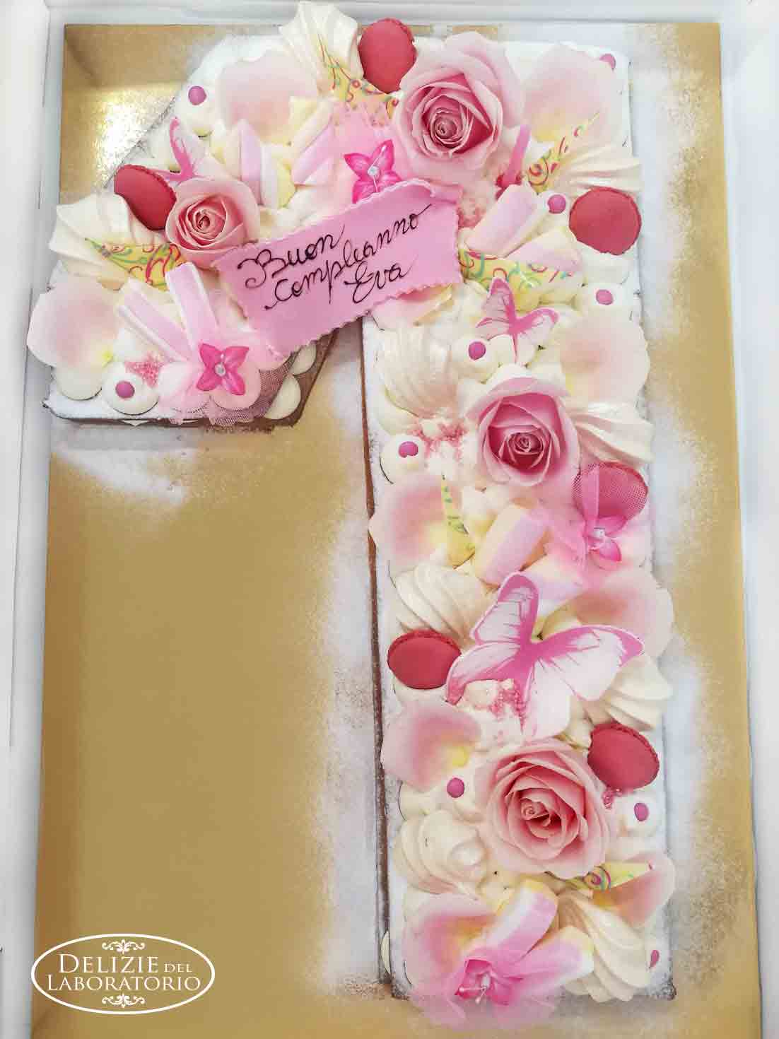 Torta primo compleanno personalizzata artigianale a Milano