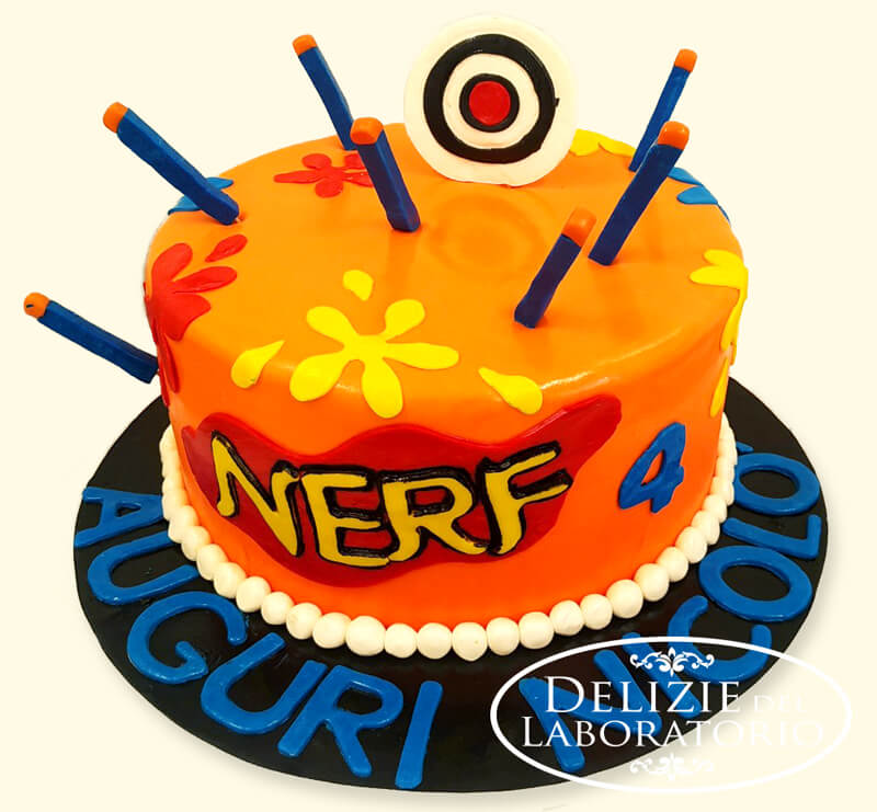 Torta Di Compleanno Milano La Passione Per I Fucili Nerf 01