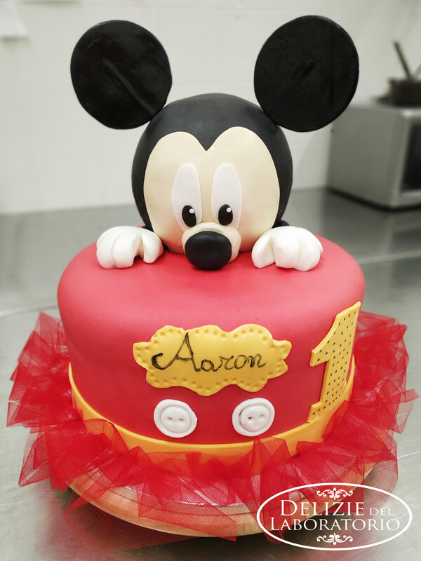 Torta Di Topolino In Pasta Di Zucchero Per Il Piccolo Aaron 02
