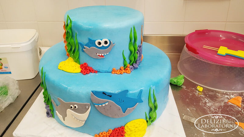 Torta In Pasta Di Zucchero Per Il Compleanno Di Una Bambina 02