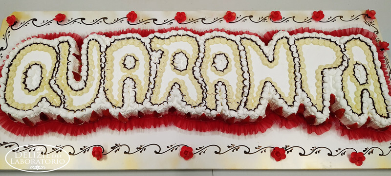 Torta quarantesimo compleanno