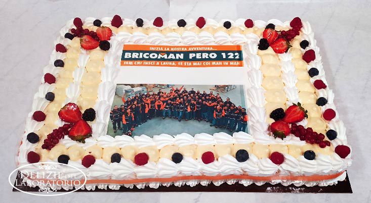 Torta inaugurazione negozio: apertura Bricoman a Pero